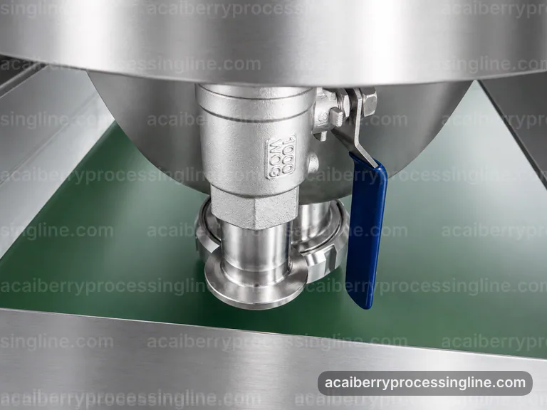 Industrial Acai Berry Processing Line: Proposal Requirements Interface industrial acai berry processing line, proposal requirements: seed tolerant pulper connection view