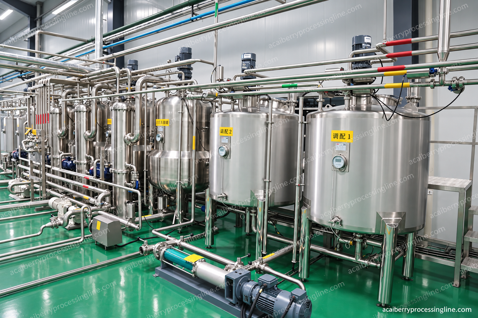 Process vessels and connected transfer equipment
